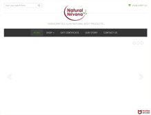 Tablet Screenshot of natural-nirvana.com